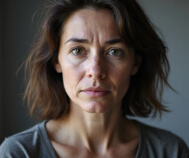 Neutral portrait photo of Maria 'before' improvement, no text or letters.